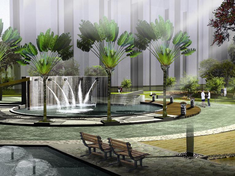 园林工程-水景墙